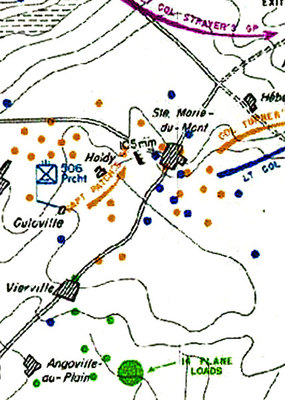 Drop zones 506 Parachute Infantry Regiment D-Day :: Military Library ...